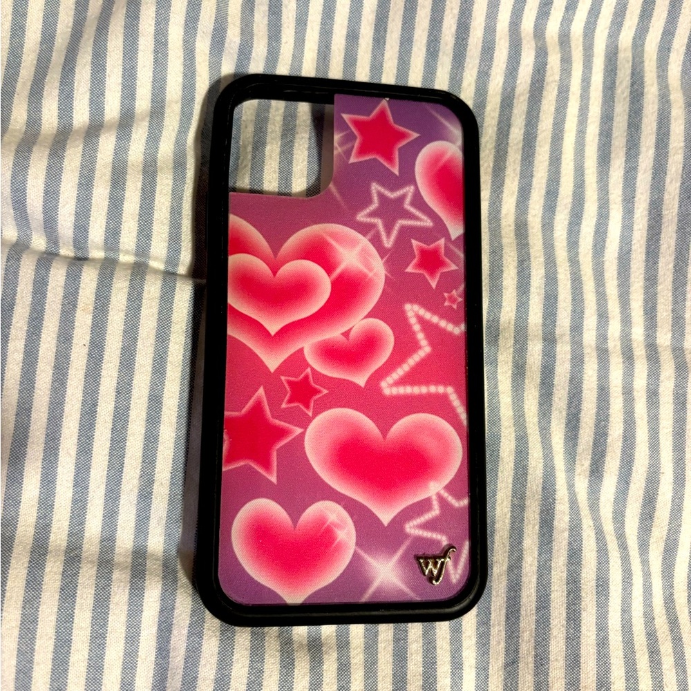 Wildflower iPhone 11 Pink Heart Pattern Phone Case